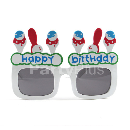 아이스크림 생일안경 화이트