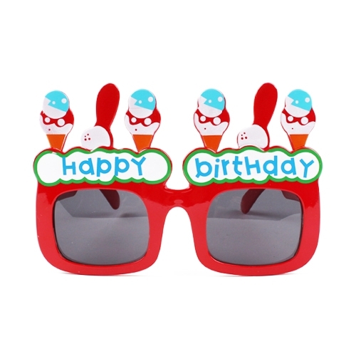아이스크림 생일안경 레드
