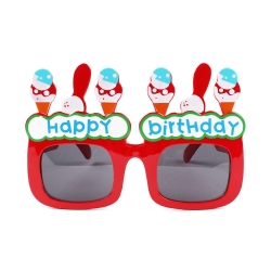 아이스크림 생일안경 레드