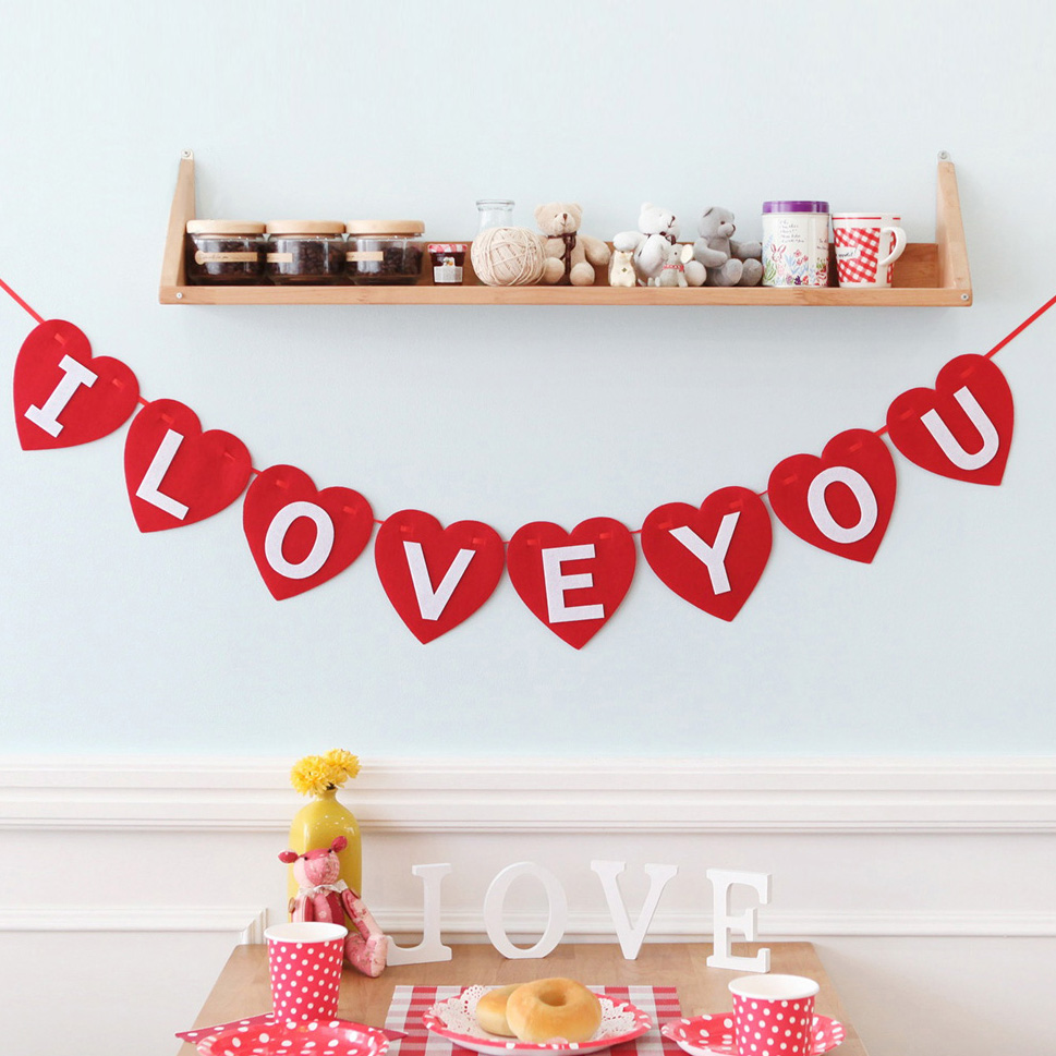 펠트 하트가랜드[ I LOVE YOU ]