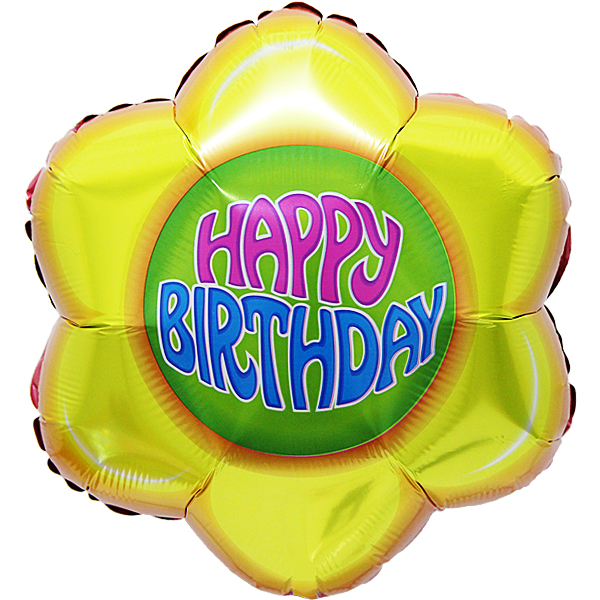 은박 18인치 Birthday 플라워