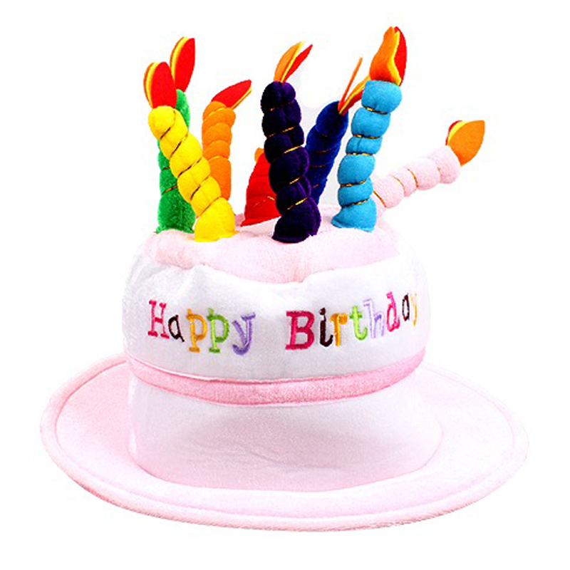 생일케익모자 핑크