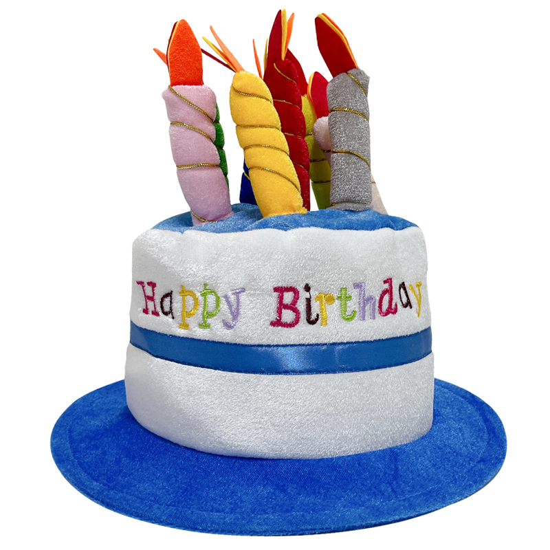생일케익모자 블루