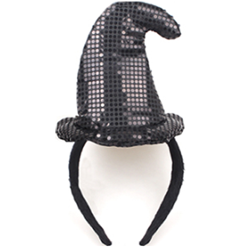 할로윈 마녀머리띠 [스팡클블랙]