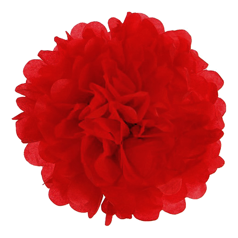 페이퍼꽃볼 25cm [레드]