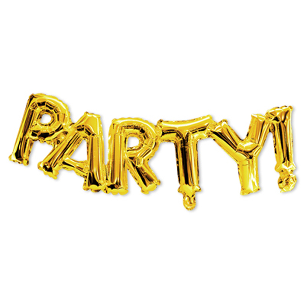 이니셜은박풍선 PARTY![골드] 세트