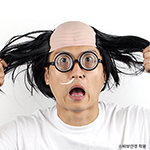 마빡이 대머리가발 [블랙]
