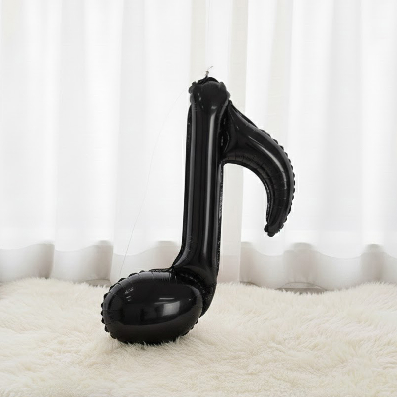 은박호일풍선 8분음표 [블랙]