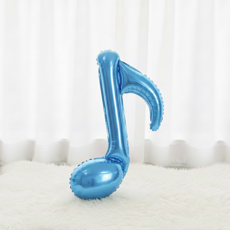 은박호일풍선 8분음표 [파스텔블루]