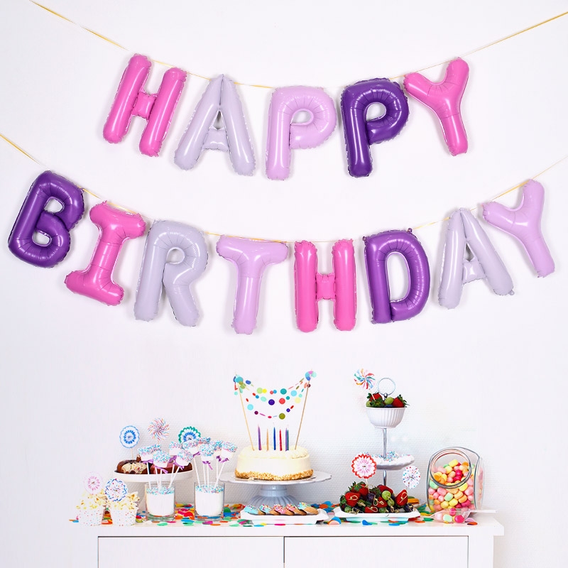 은박풍선세트 - HAPPY BIRTHDAY [러블리]