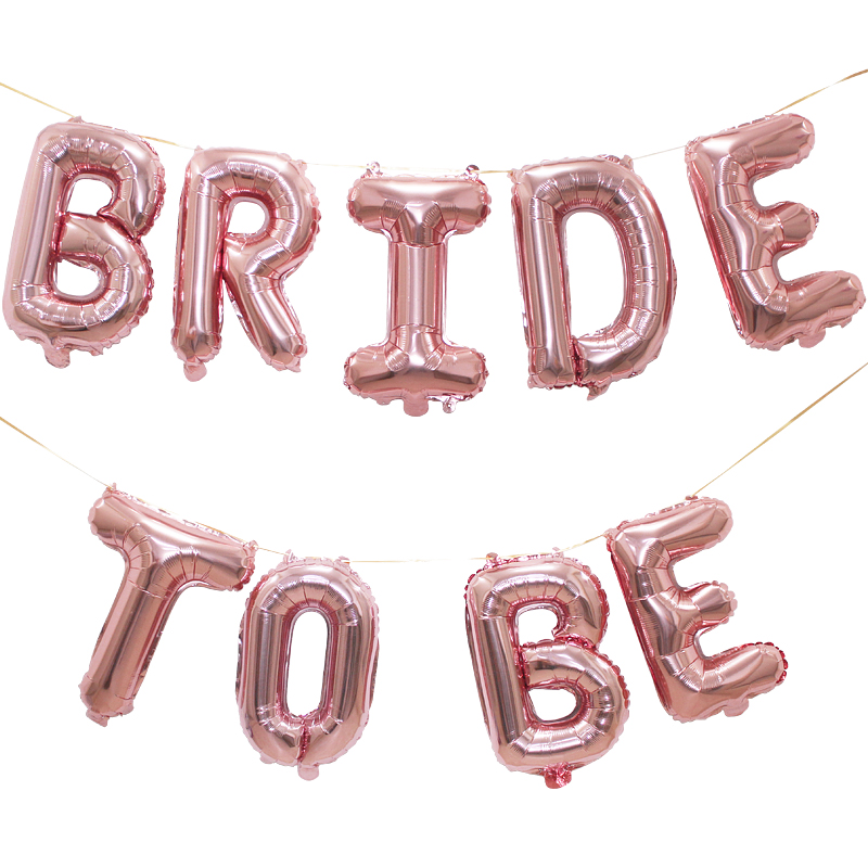 은박풍선세트 - BRIDE TO BE [로즈골드]