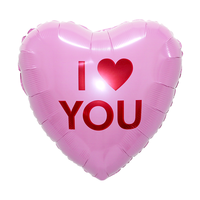 은박풍선 18인치 캔디하트 [I&hearts;YOU]