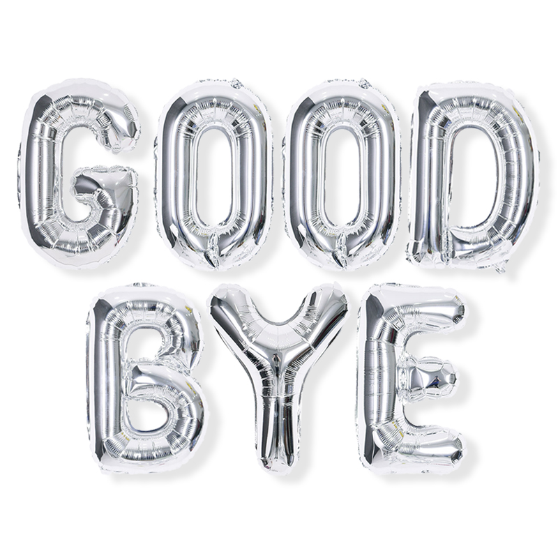 은박풍선세트 - 실버(소) GOOD BYE