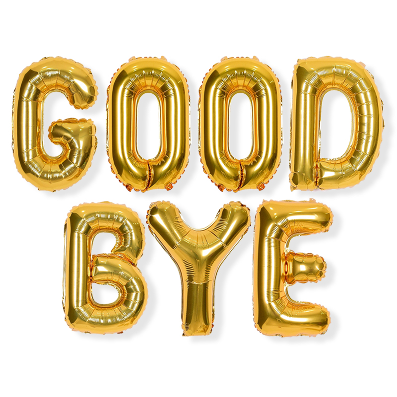 은박풍선세트 - 골드(소) GOOD BYE