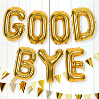 은박풍선세트 - 골드(소) GOOD BYE