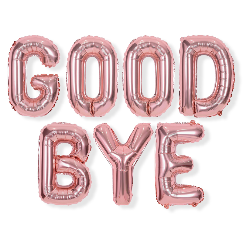 은박풍선세트 - 로즈골드(소) GOOD BYE