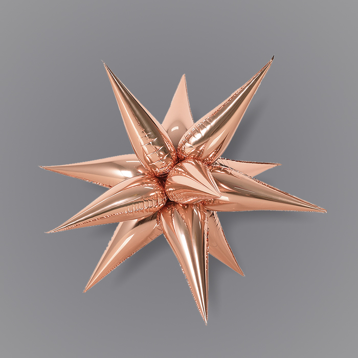 은박풍선 입체별 3D스타 70cm [로즈골드]