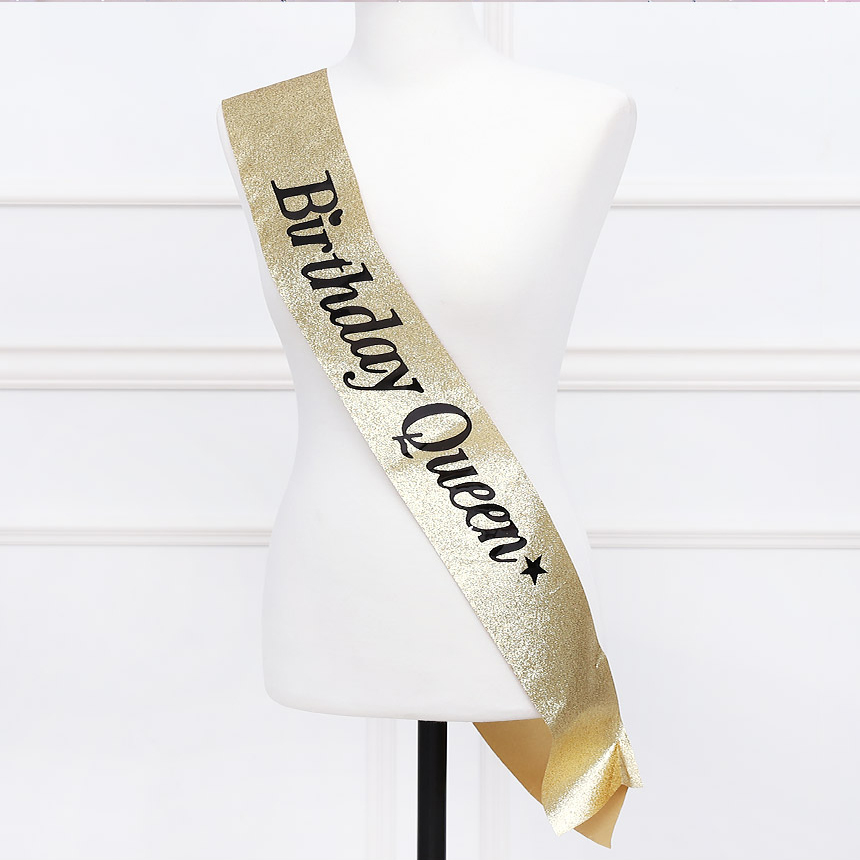 생일 어깨띠 Birthday Queen 