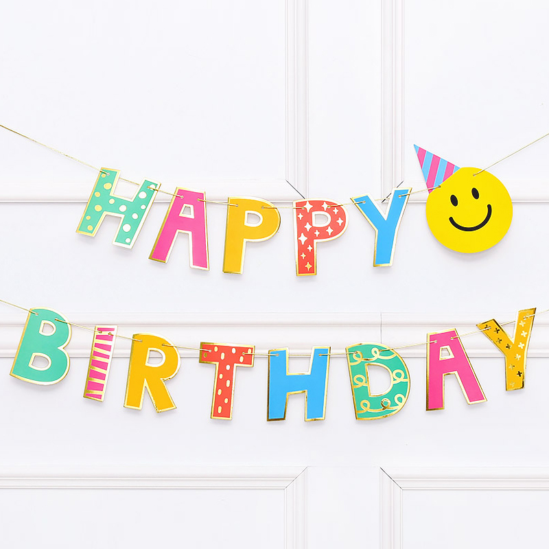 스마일 생일가랜드