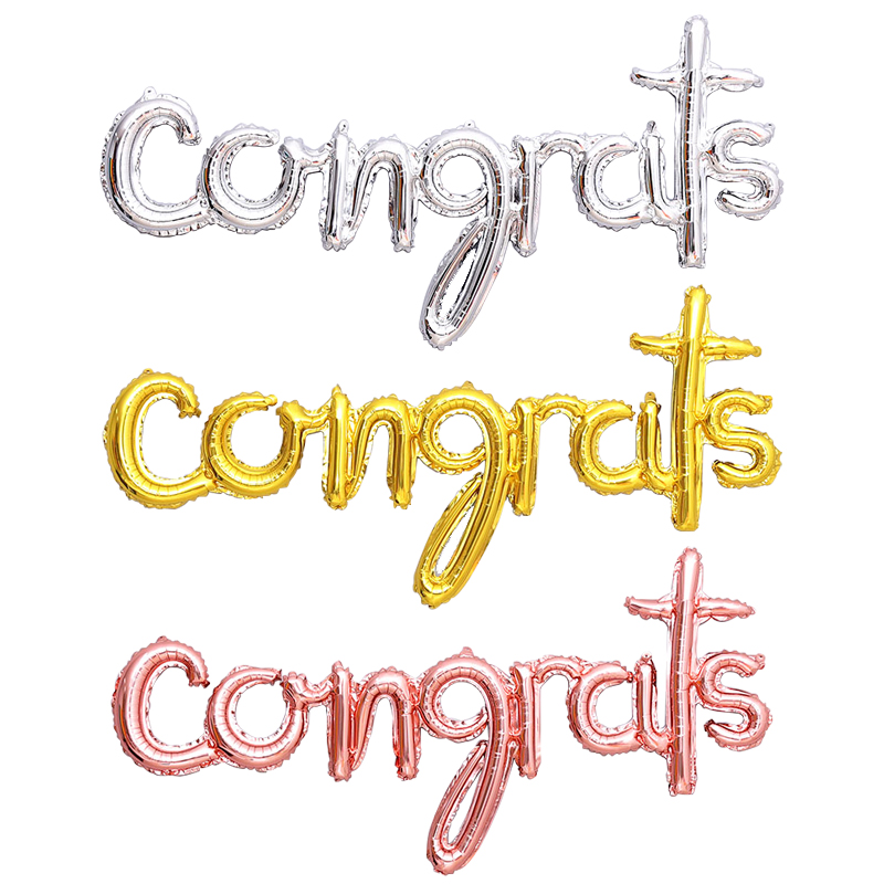 은박 이니셜 필기체 congrats