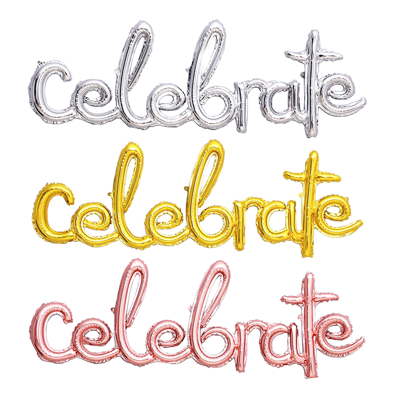 은박 이니셜 필기체 celebrate