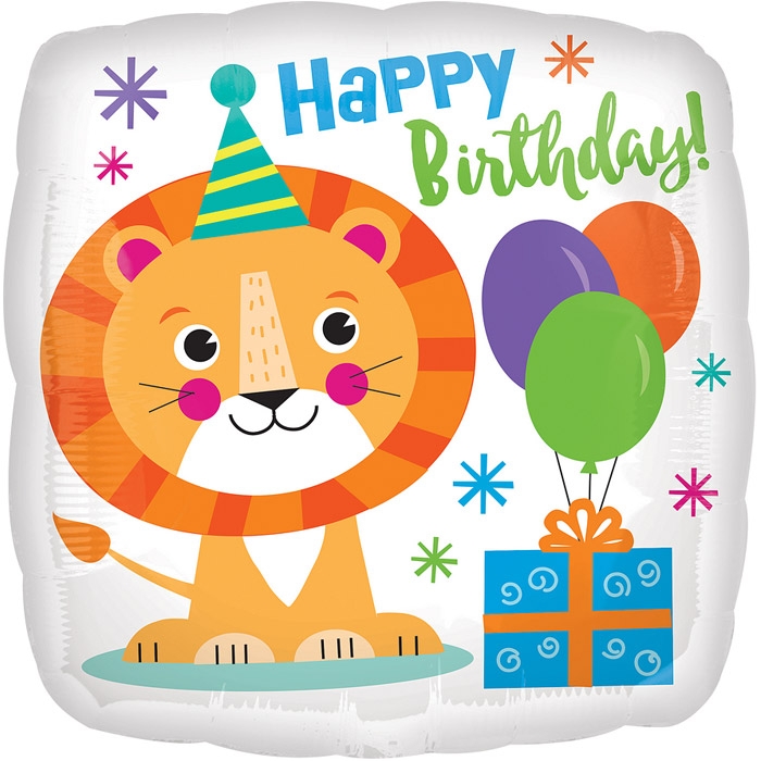 은박생일 라이온벌스데이  18인치 사각