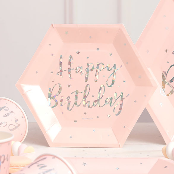 생일파티접시 트윙클핑크 20cm [6입]