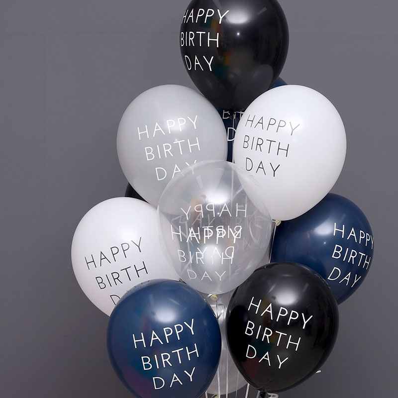셈퍼텍스 30cm 생일 캐피탈레터 럭셔리혼합 12입