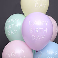 셈퍼텍스 30cm 생일 캐피탈레터 파스텔메이트혼합 12입