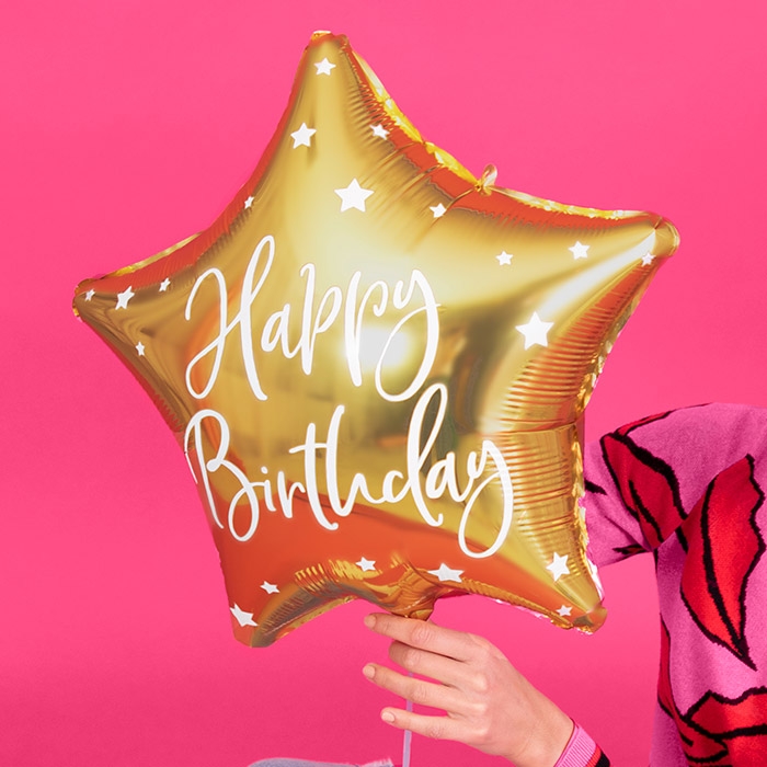 은박풍선 생일별 40cm [골드]