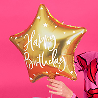 은박풍선 생일별 40cm [골드]