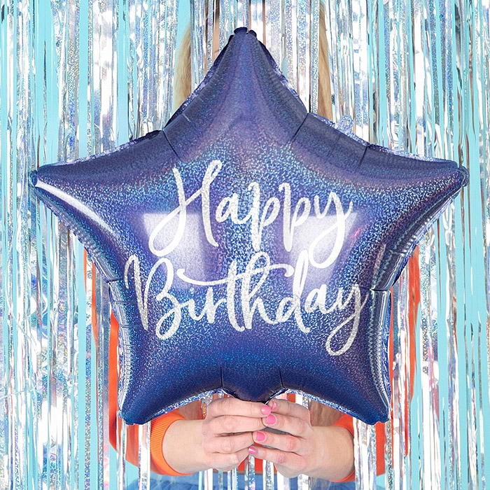 은박풍선 생일별 40cm [블루]
