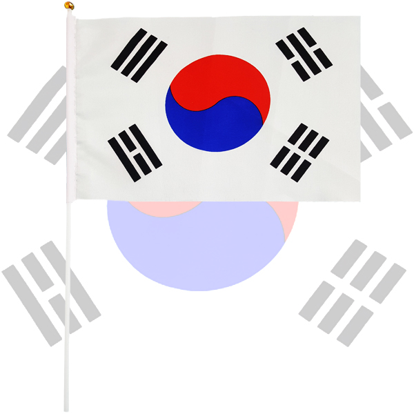 태극기 미니 천수기 10개 (28 x 20cm)