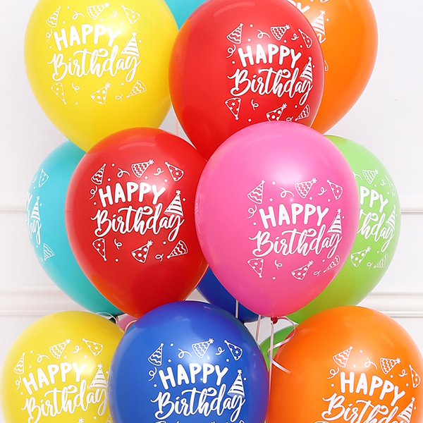 셈퍼텍스 30cm 생일고깔 혼합 양면인쇄 50개 1봉