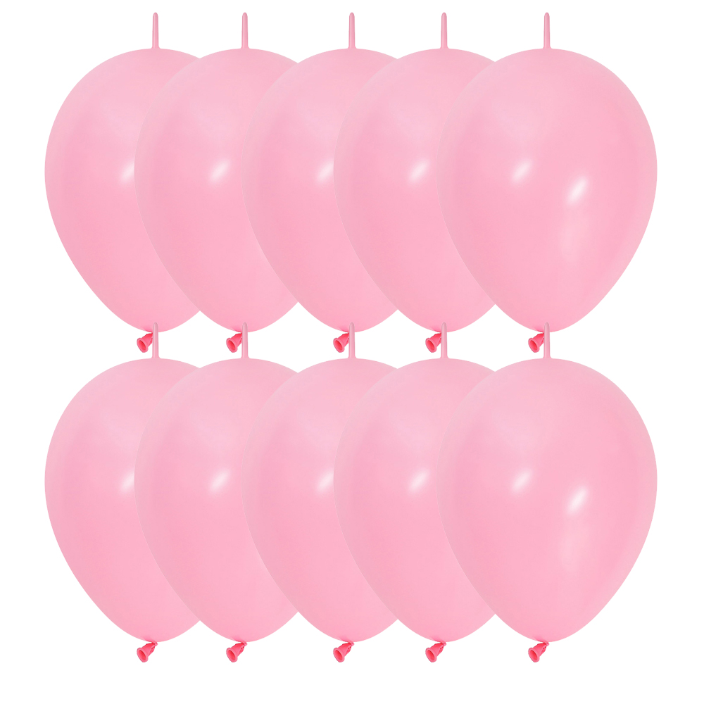 셈퍼텍스 꼬리풍선 15cm 핑크 10개 소포장