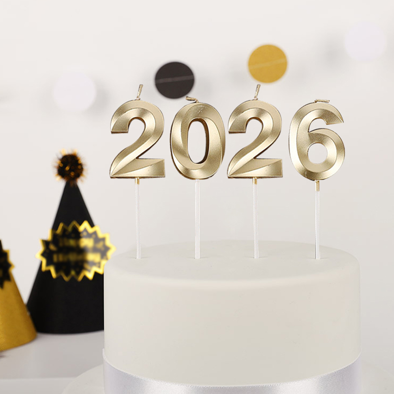2026 메탈릭골드 숫자초