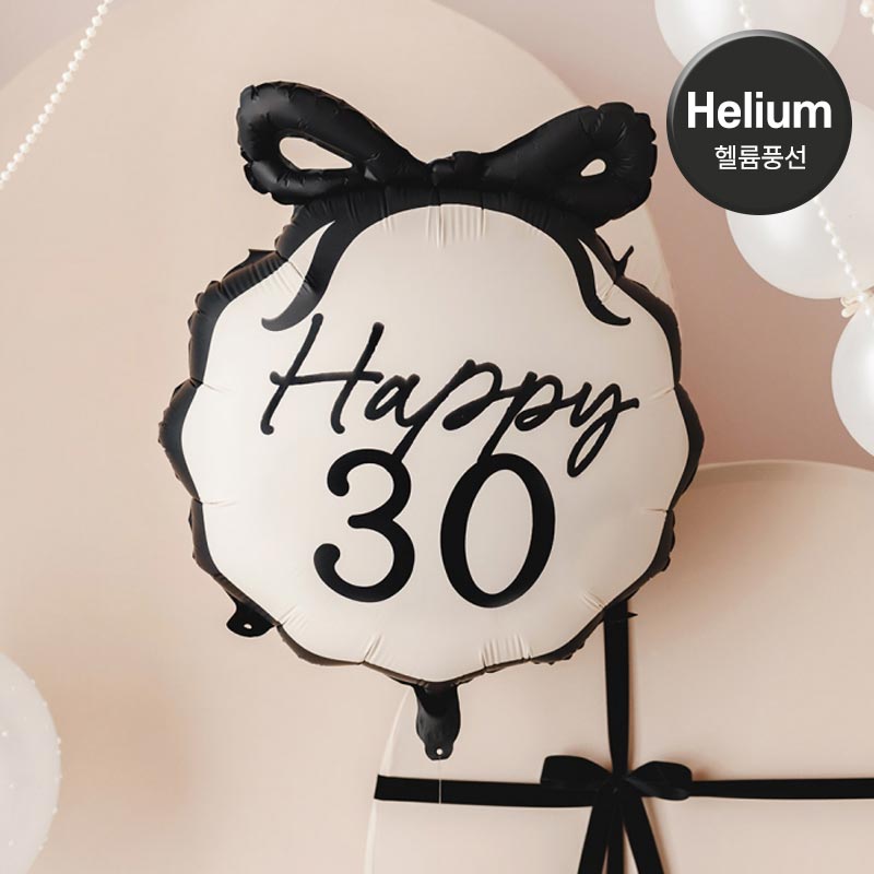 [헬륨풍선] 파티데코 생일 은박 30