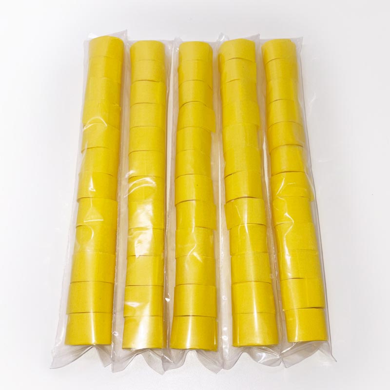 에어샷 종이릴테이프 방염 폭2cm X 길이1m X 10pcs 노랑 12개입