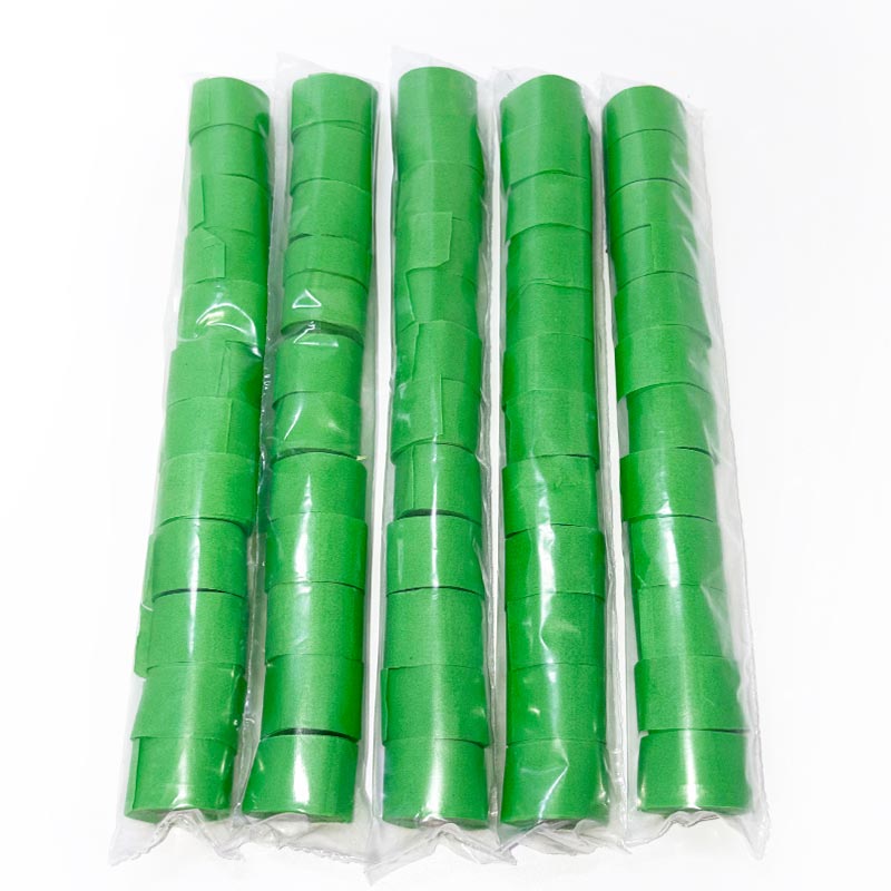 에어샷 종이릴테이프 방염 폭2cm X 길이1m X 10pcs 연두 12개입