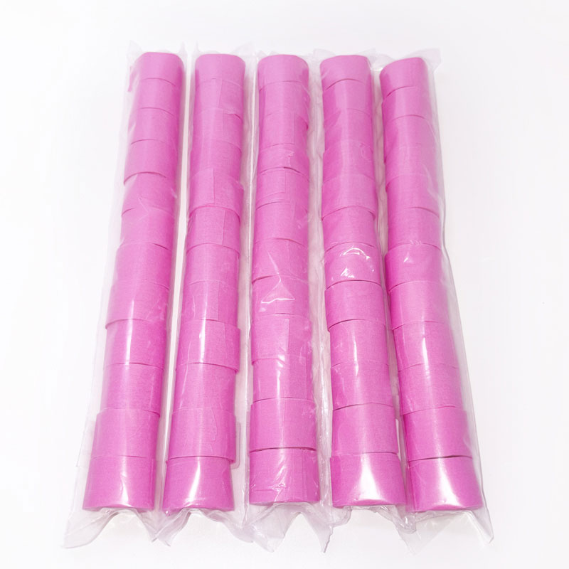 에어샷 종이릴테이프 방염 폭2cm X 길이1m X 10pcs 분홍 12개입