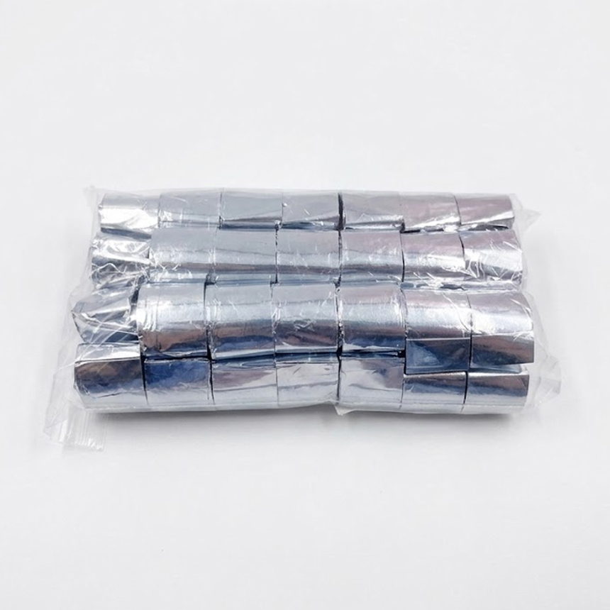 에어샷 종이릴테이프 방염 폭2cm X 길이1m X 10pcs 메탈실버 40개입