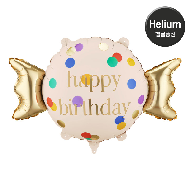 [헬륨풍선] 파티데코 은박 생일사탕