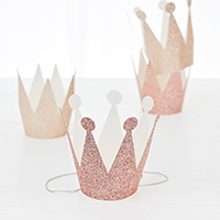 글리터 왕관티아라 4개입