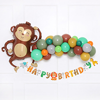생일 벌룬가랜드 DIY키트 정글생일파티