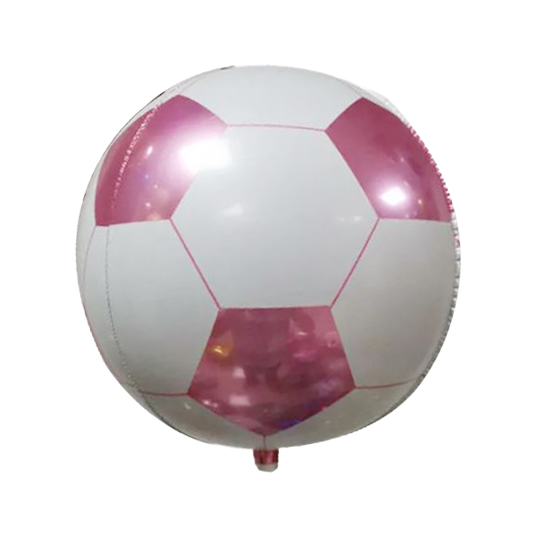 은박 4D 축구공 풍선[핑크]