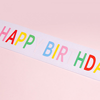 생일어깨띠 HAPPY BIRTHDAY [레인보우]
