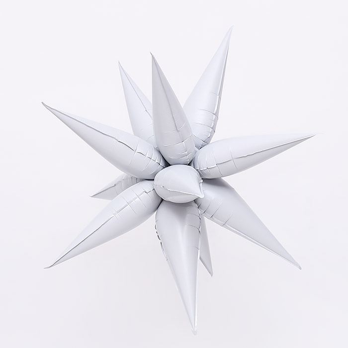 은박풍선 입체별 3D스타 70cm [화이트]