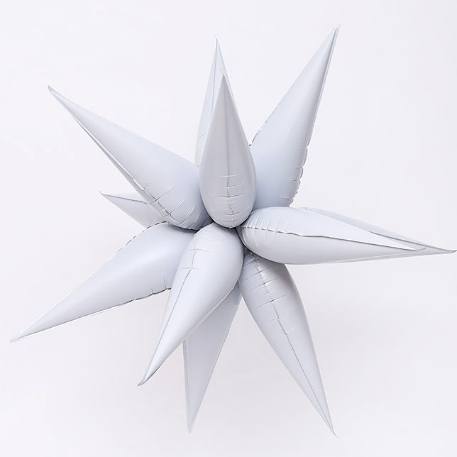 은박풍선 입체별 3D스타 90cm [화이트]