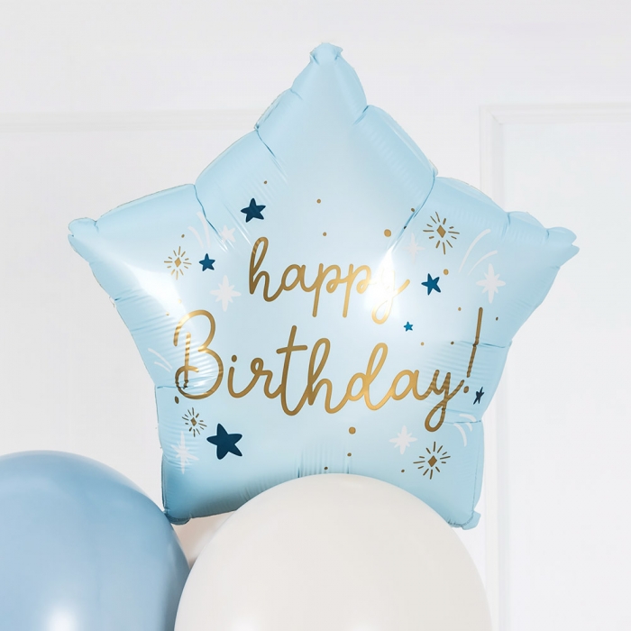[GRABO] 은박 생일별 베이비블루 18인치