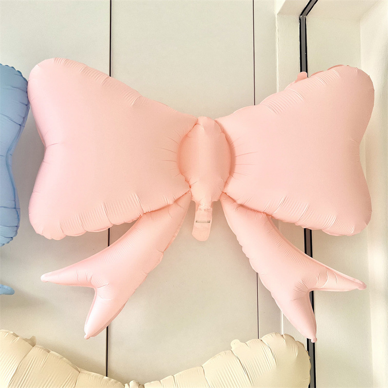 은박 리본풍선 62cm [핑크]